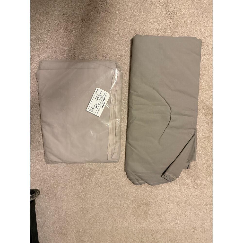 TONS of Grey Fabric ~12 yards w/ 108" See tag in 2nd picture New, 2 shades Gray